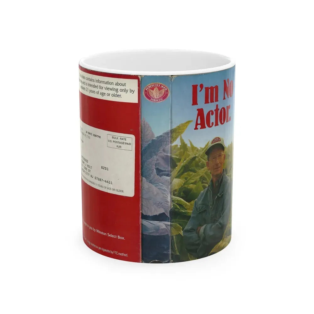 IM NO ACTOR (VHS COVER) - White Coffee Mug 11oz - Go Mug Yourself