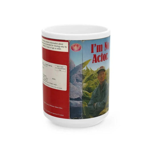 IM NO ACTOR (VHS COVER) - White Coffee Mug 15oz - Go Mug Yourself