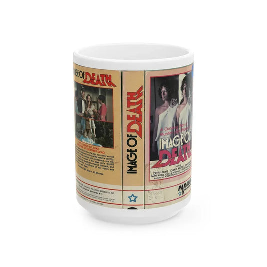 IMAGE OF DEATH (VHS COVER) - White Coffee Mug 15oz - Go Mug Yourself