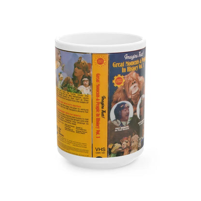 IMAGINE THAT GREAT MOMENTS AND PEOPLE IN HISTORY VOLUME 1 (VHS COVER) - White Coffee Mug-15oz-Go Mug Yourself