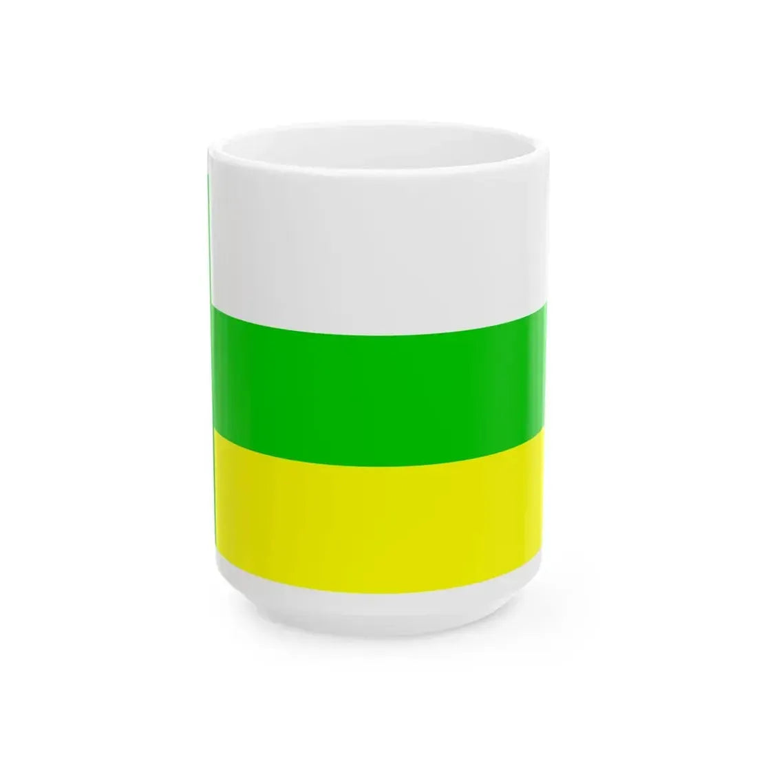 Imavere valla lipp (Estonia) White Coffee Mug 15oz - Go Mug Yourself