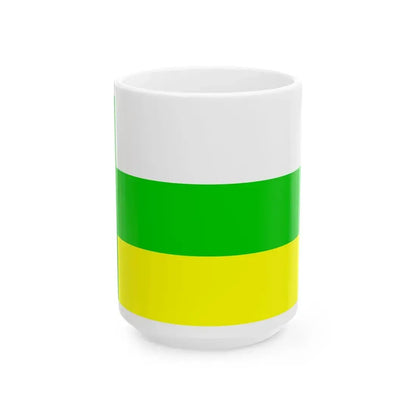 Imavere valla lipp (Estonia) White Coffee Mug 15oz - Go Mug Yourself