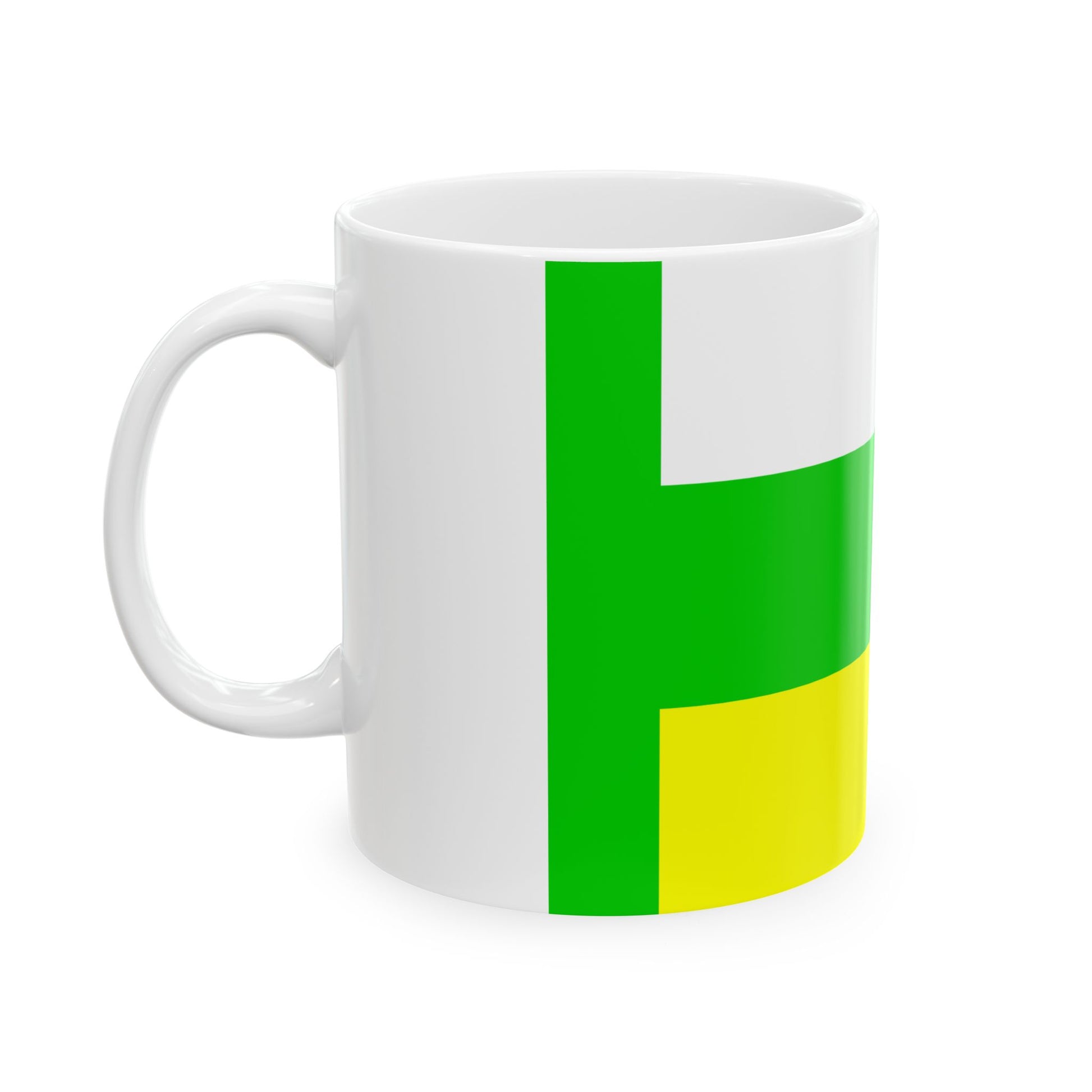 Imavere valla lipp (Estonia) White Coffee Mug-Go Mug Yourself