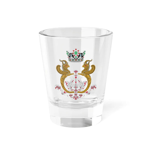 Imperial Arms of the Shahbanou of Iran (Iran) (Coat of Arms) Shot Glass 1.5oz 1.5oz - Go Mug Yourself