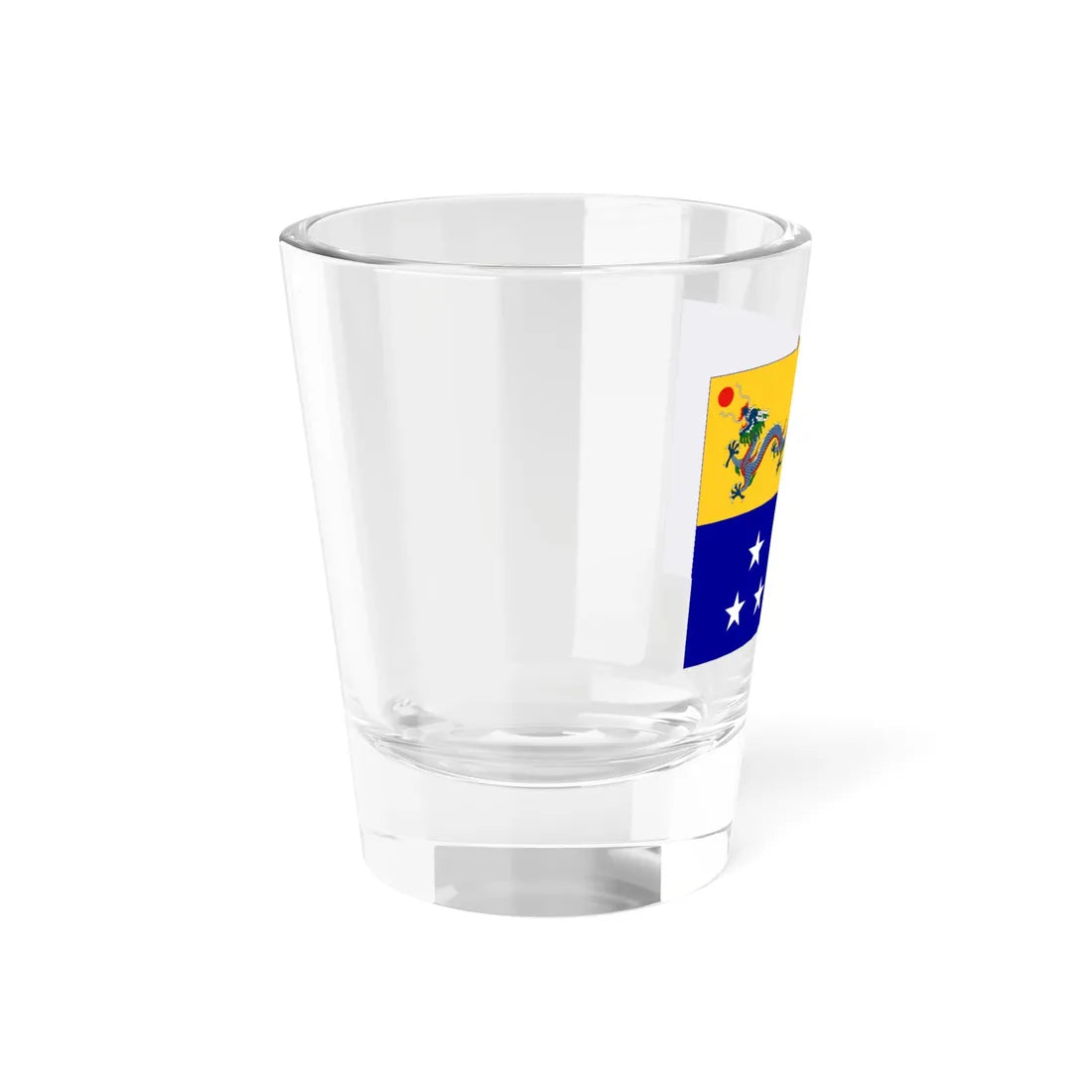 Imperial Chinese Navy Admirals Flag 1909-1911 (China) Shot Glass 1.5oz - Go Mug Yourself