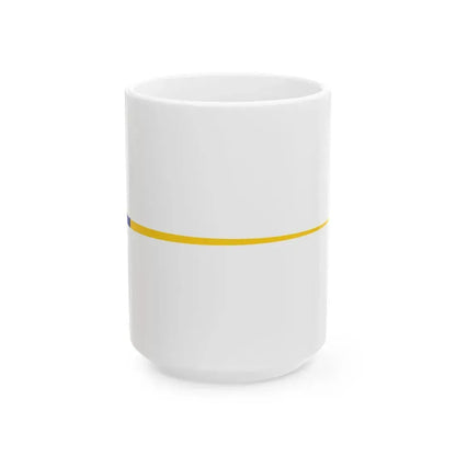 Imperial Chinese Navy Commission Pennant 1890-1909 (China) White Coffee Mug 15oz - Go Mug Yourself