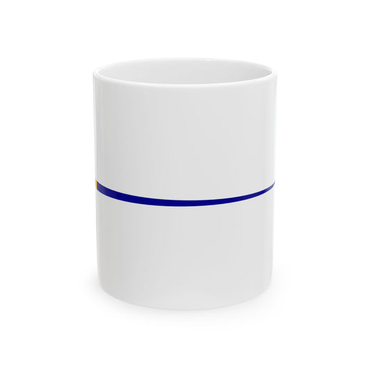 Imperial Chinese Navy Commission Pennant 1909-1911 (China) White Coffee Mug-11oz-Go Mug Yourself