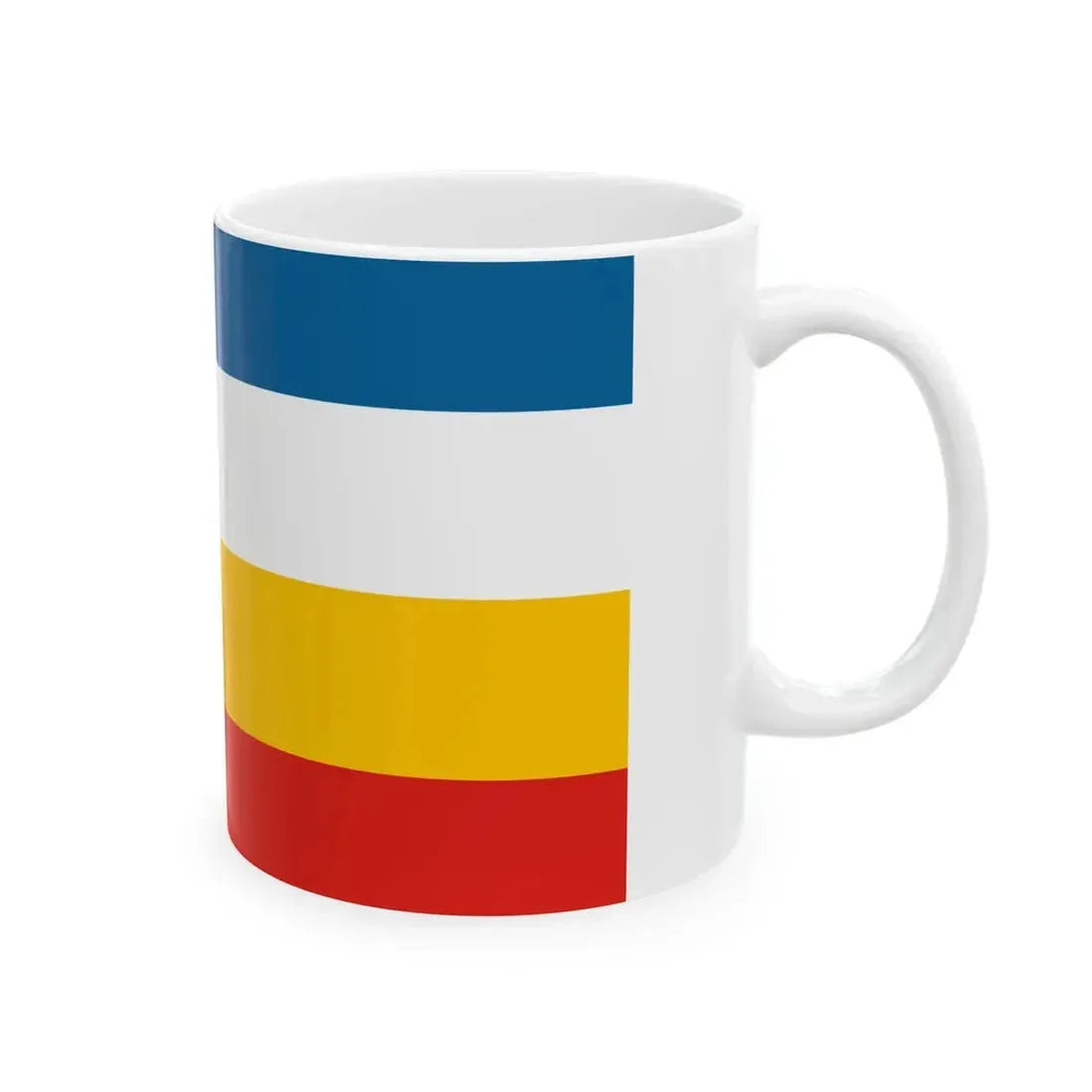 Imperial Chinese Navy Commodores Flag 1905-1909 (China) White Coffee Mug - Go Mug Yourself