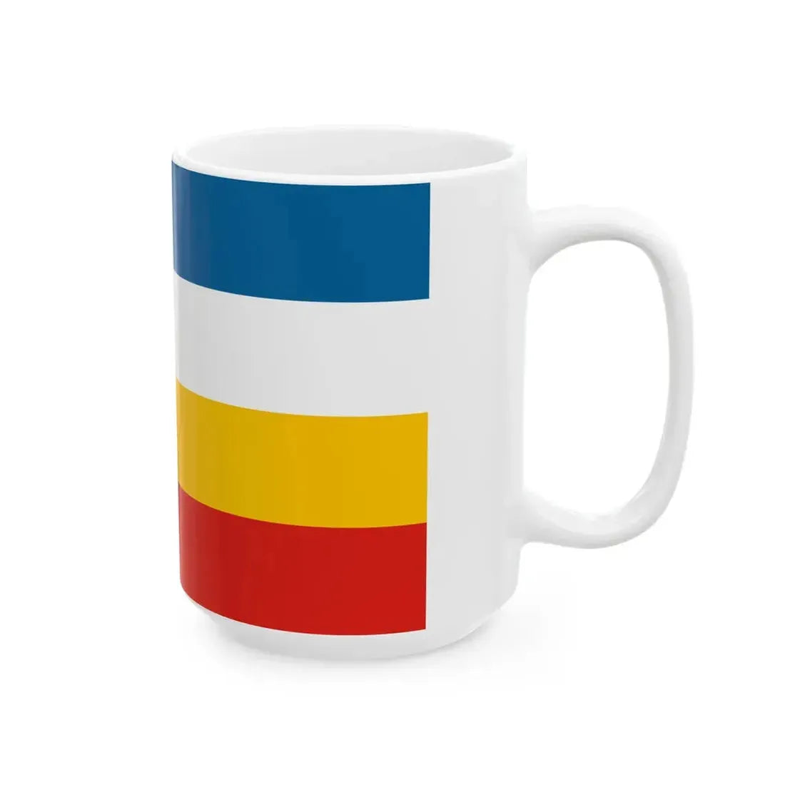Imperial Chinese Navy Commodores Flag 1905-1909 (China) White Coffee Mug - Go Mug Yourself