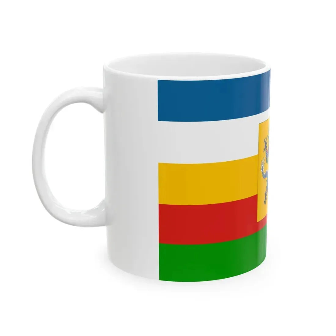Imperial Chinese Navy Fleet Commanders Flag 1905-1909 (China) White Coffee Mug - Go Mug Yourself