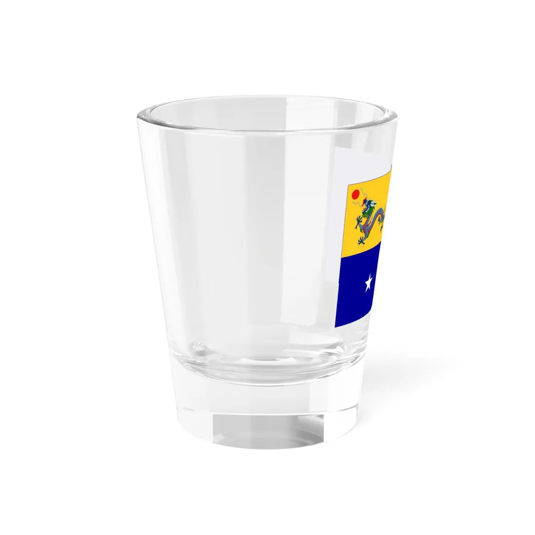 Imperial Chinese Navy Rear Admirals Flag 1909-1911 (China) Shot Glass 1.5oz - Go Mug Yourself