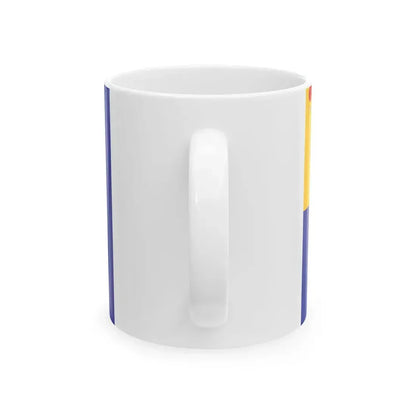 Imperial Chinese Navy Rear Admirals Flag 1909-1911 (China) White Coffee Mug - Go Mug Yourself