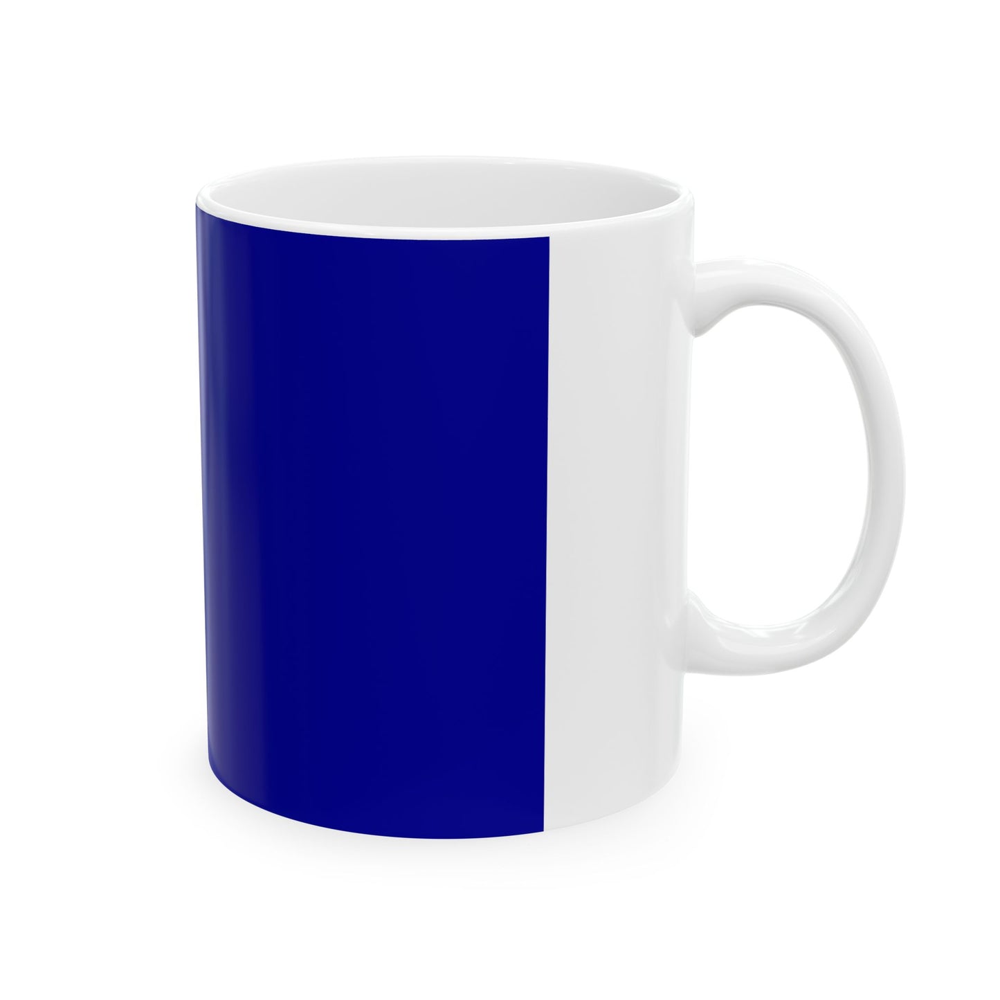 Imperial Chinese Navy Rear Admirals Flag 1909-1911 (China) White Coffee Mug-Go Mug Yourself