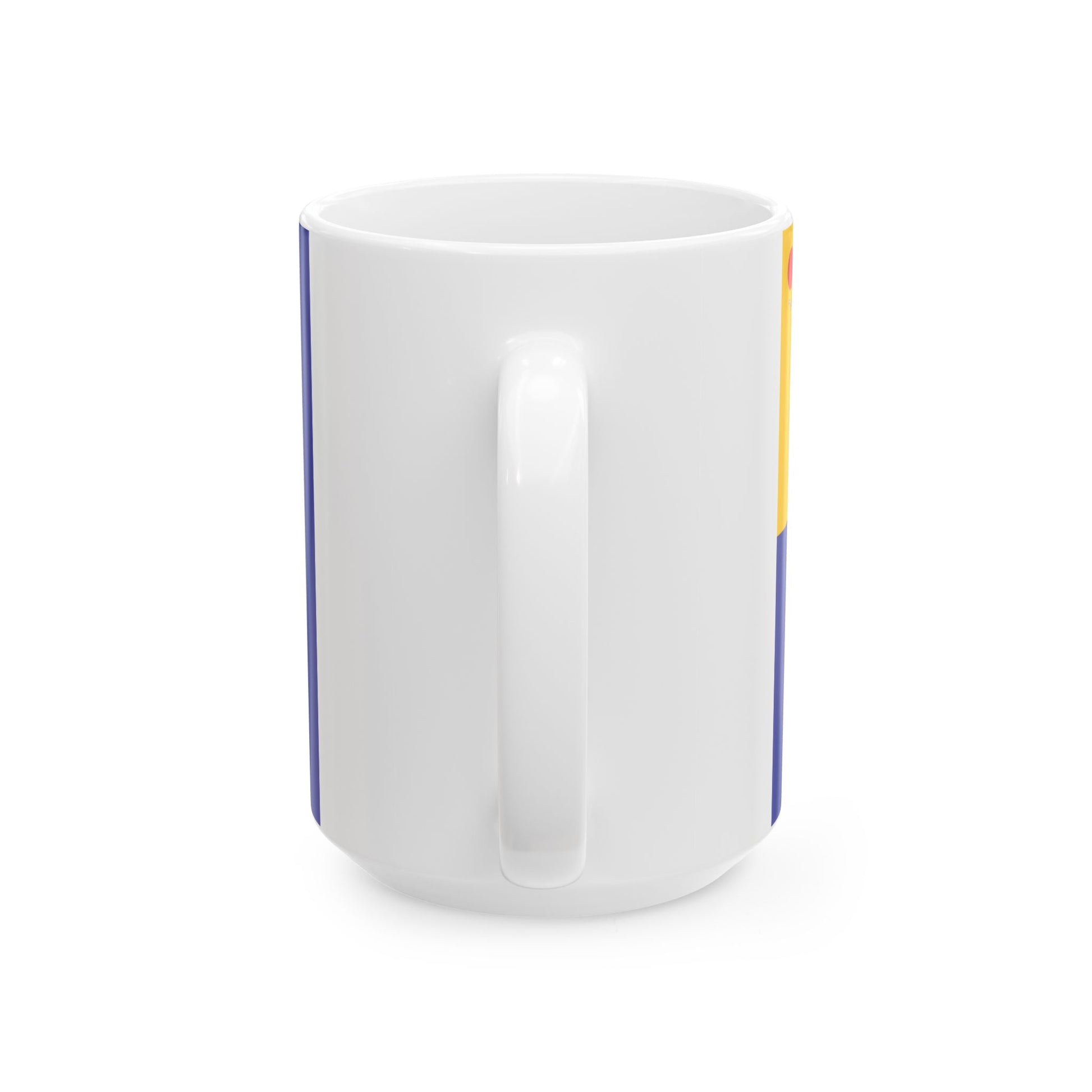 Imperial Chinese Navy Rear Admirals Flag 1909-1911 (China) White Coffee Mug-Go Mug Yourself