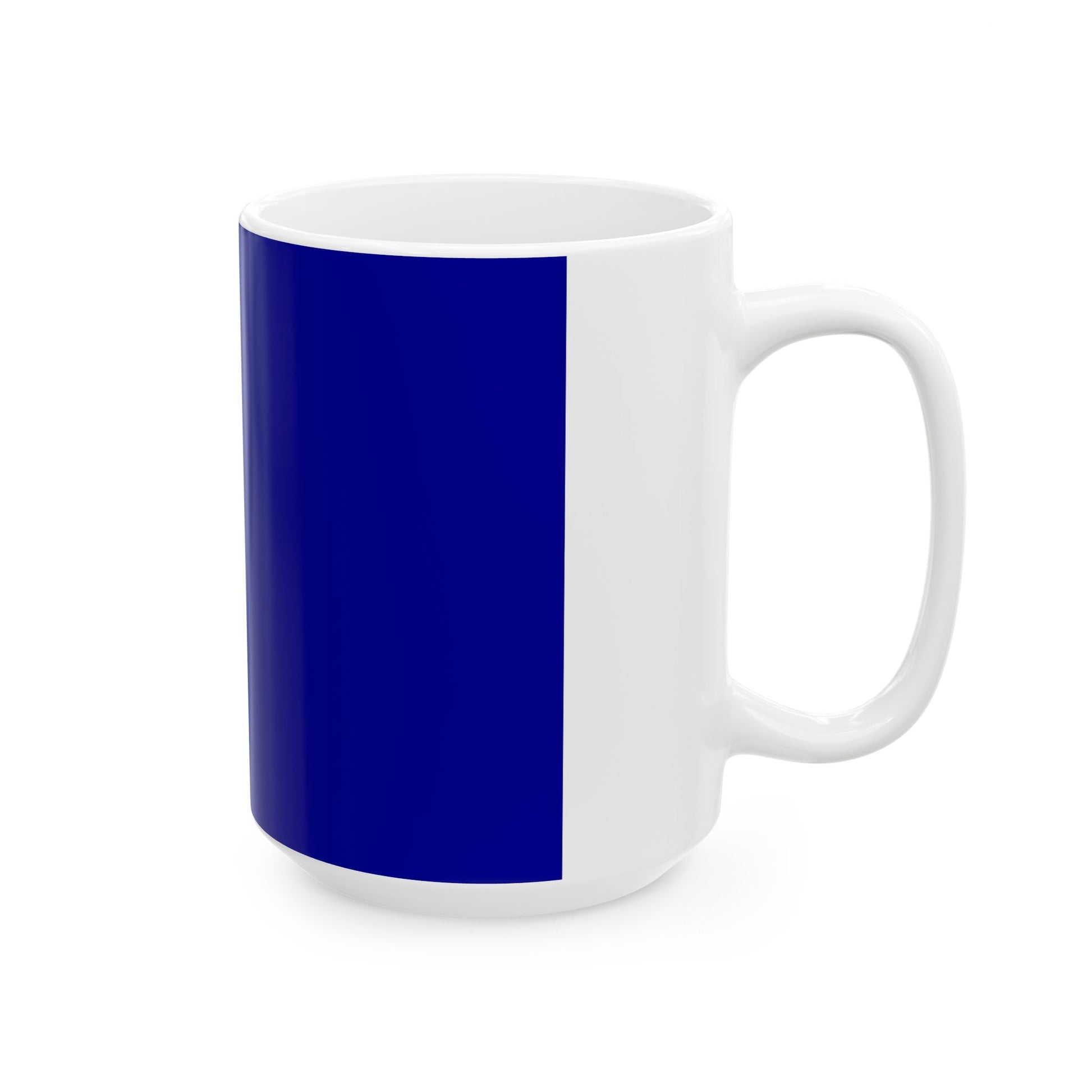 Imperial Chinese Navy Rear Admirals Flag 1909-1911 (China) White Coffee Mug-Go Mug Yourself