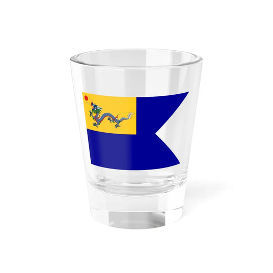 Imperial Chinese Navy Senior Officers Flag 1909-1911 (China) Shot Glass 1.5oz 1.5oz - Go Mug Yourself