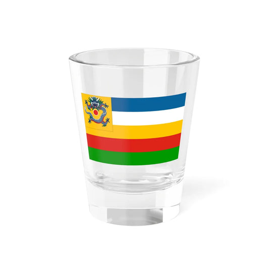 Imperial Chinese Navy Squadron Commanders Flag 1905-1909 (China) Shot Glass 1.5oz 1.5oz - Go Mug Yourself