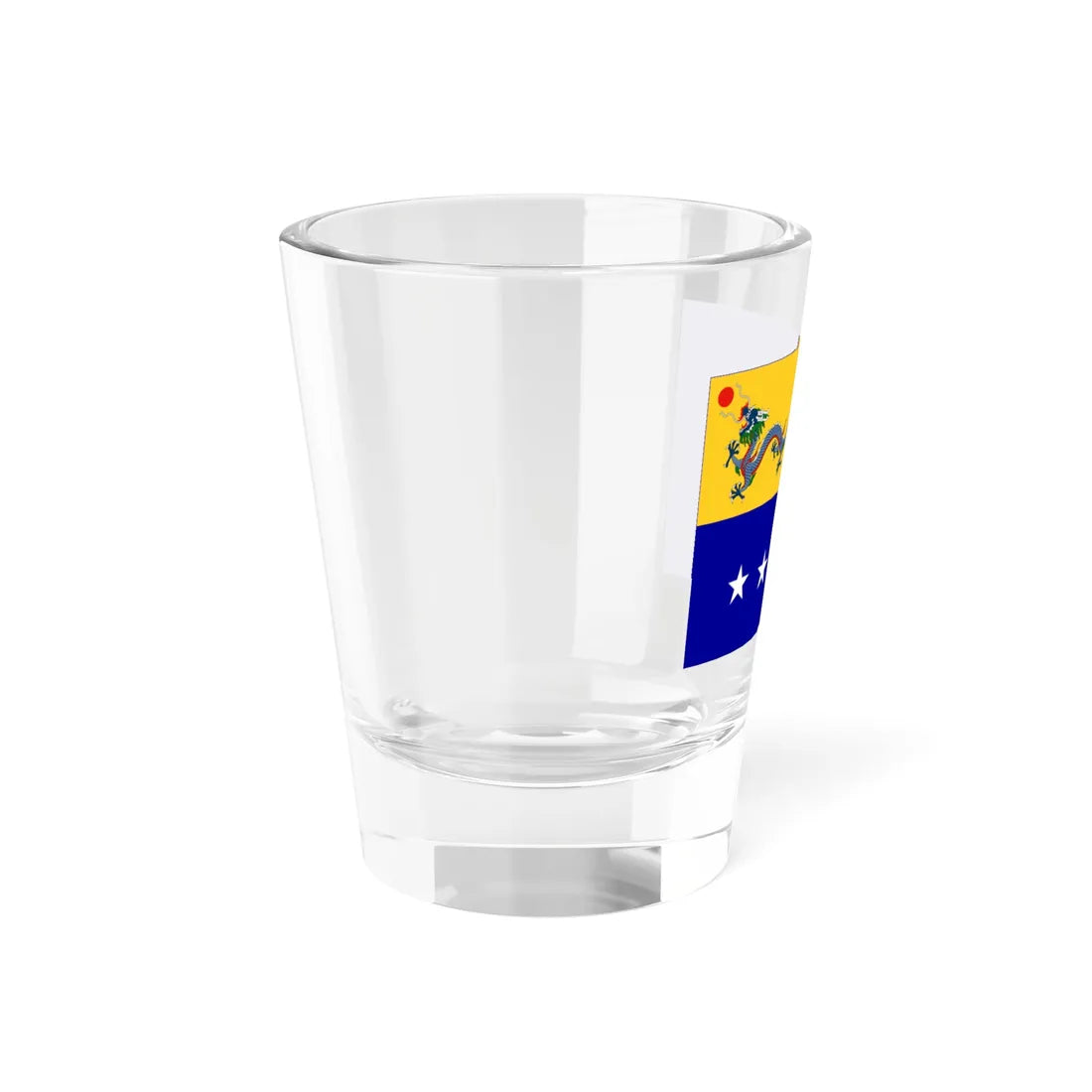 Imperial Chinese Navy Vice Admirals Flag 1909-1911 (China) Shot Glass 1.5oz - Go Mug Yourself
