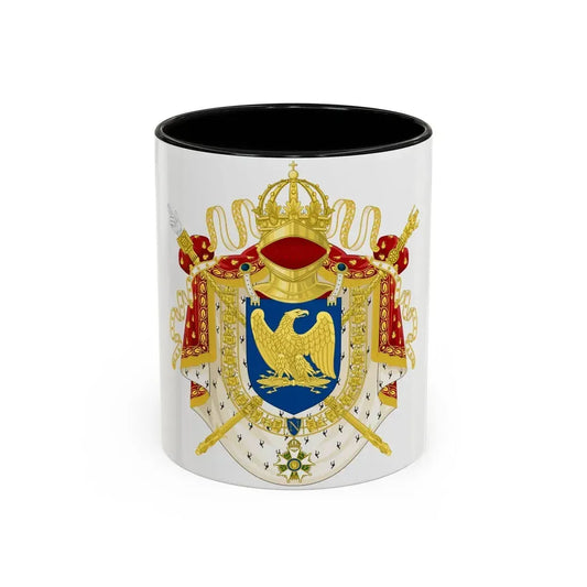 Imperial Coat of Arms of France (1804-1815) - Accent Coffee Mug 11oz Black - Go Mug Yourself