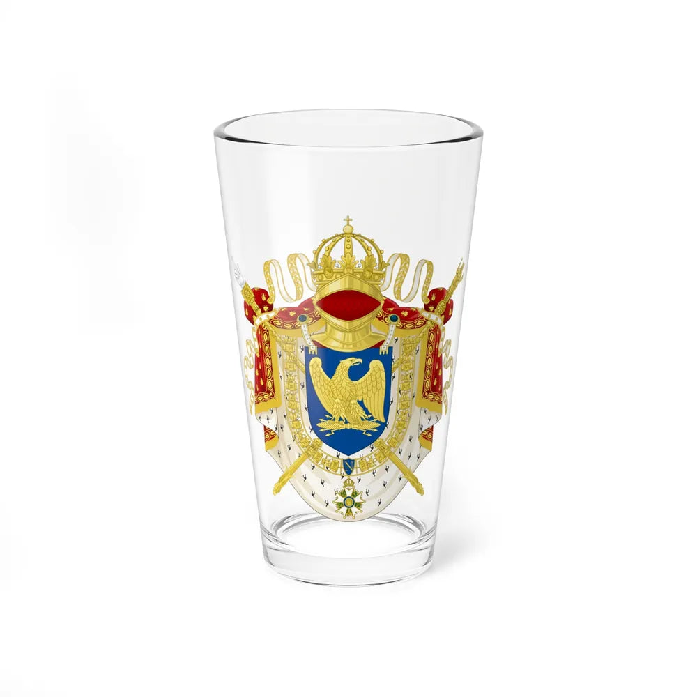 Imperial Coat of Arms of France (1804-1815) - Pint Glass 16oz-16oz-Go Mug Yourself