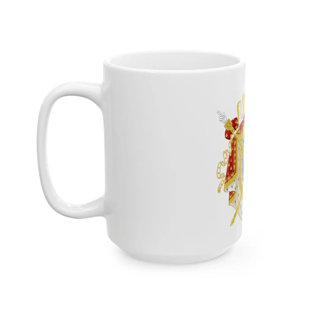 Imperial Coat of Arms of France (1804-1815) - White Coffee Mug-Go Mug Yourself