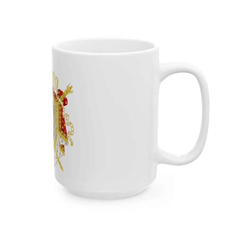 Imperial Coat of Arms of France (1804-1815) - White Coffee Mug-Go Mug Yourself