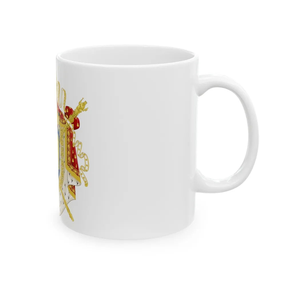 Imperial Coat of Arms of France (1804-1815) - White Coffee Mug-Go Mug Yourself