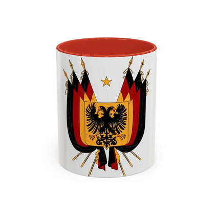 Imperial Coat of arms of Germany (1848) - Accent Coffee Mug 11oz Red - Go Mug Yourself