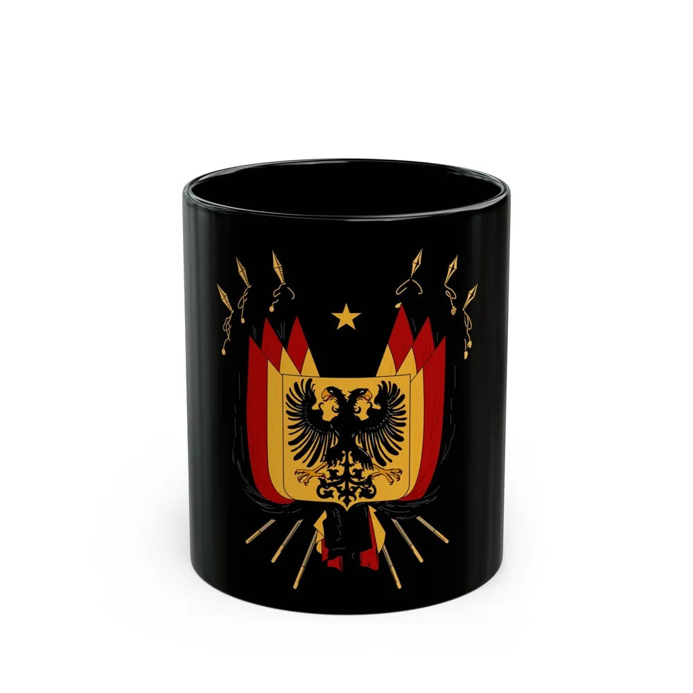 Imperial Coat of arms of Germany (1848) - Black Coffee Mug-11oz-Go Mug Yourself