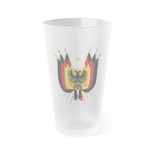 Imperial Coat of arms of Germany (1848) - Frosted Pint Glass 16oz Default Title - Go Mug Yourself