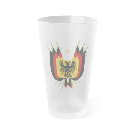 Imperial Coat of arms of Germany (1848) - Frosted Pint Glass 16oz Default Title - Go Mug Yourself