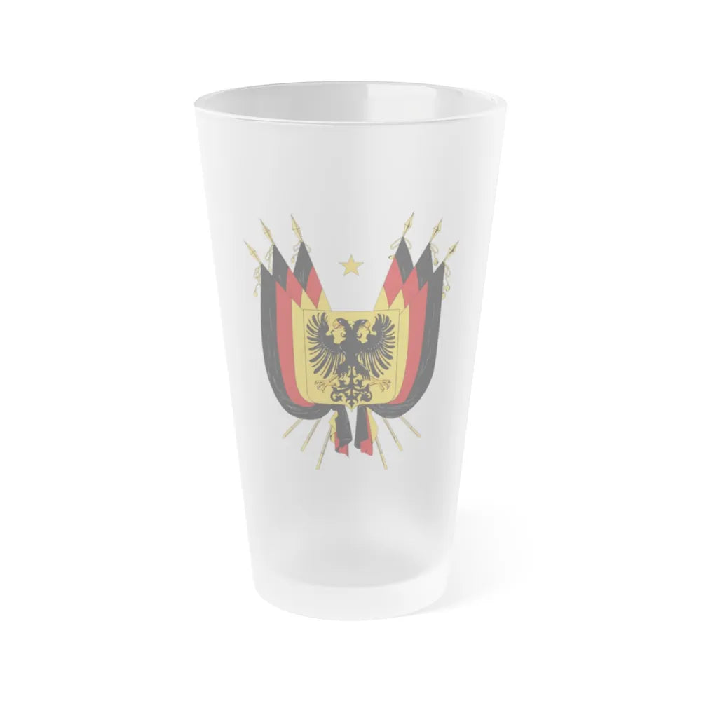 Imperial Coat of arms of Germany (1848) - Frosted Pint Glass 16oz-Go Mug Yourself