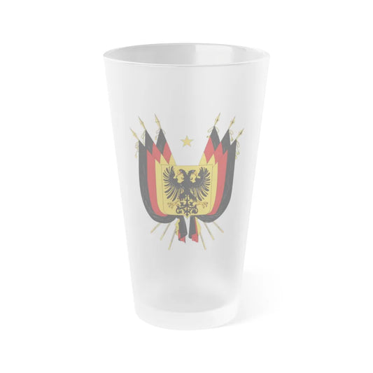 Imperial Coat of arms of Germany (1848) - Frosted Pint Glass 16oz-Go Mug Yourself