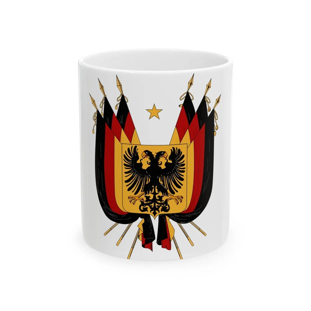 Imperial Coat of arms of Germany (1848) - White Coffee Mug-11oz-Go Mug Yourself