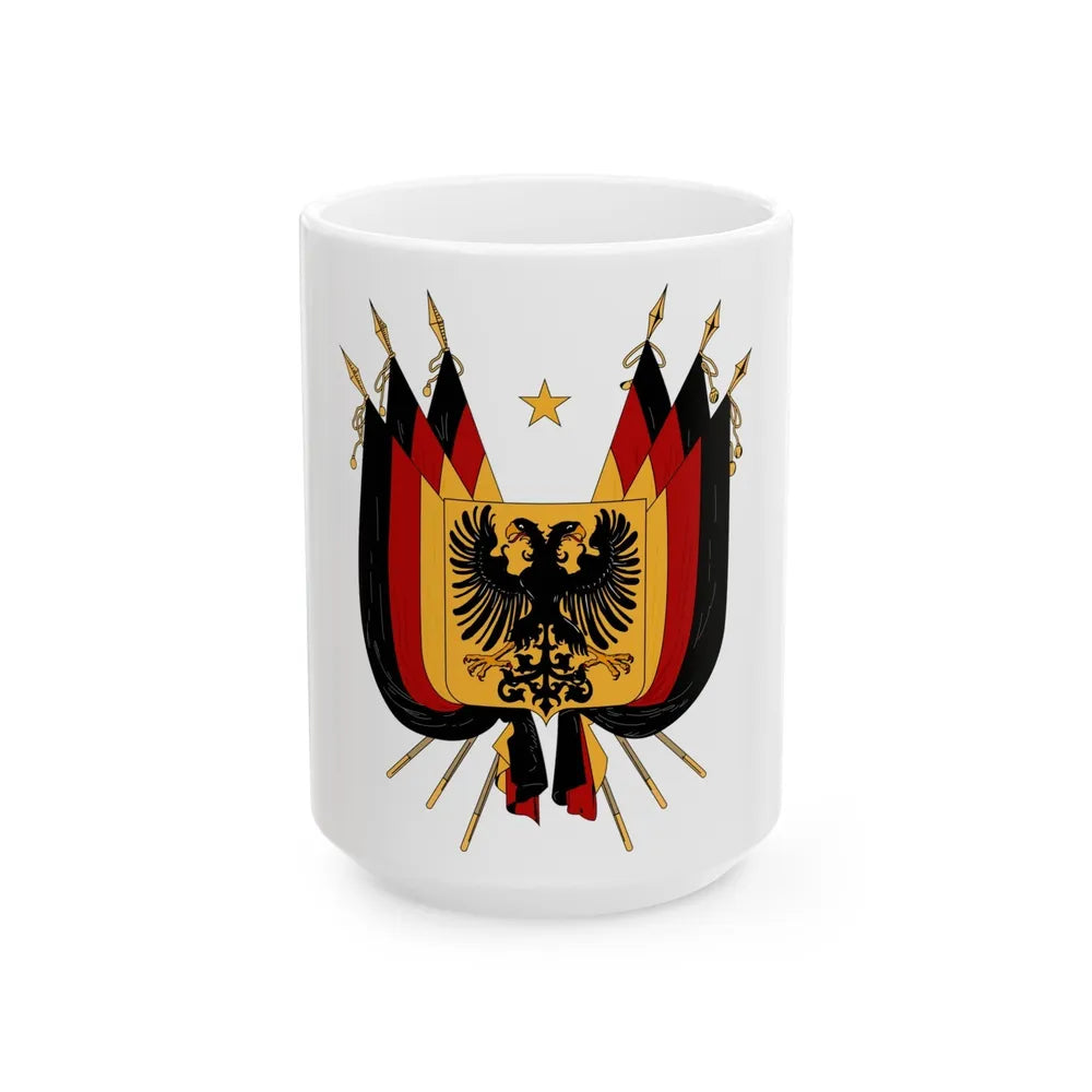 Imperial Coat of arms of Germany (1848) - White Coffee Mug-15oz-Go Mug Yourself