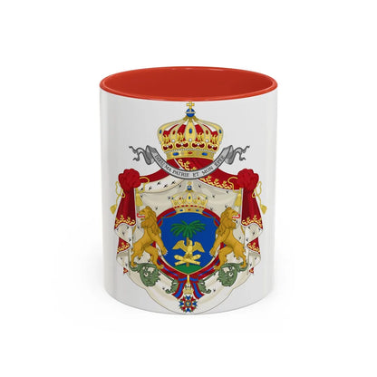 Imperial Coat of Arms of Haiti (1849-1859) - Accent Coffee Mug 11oz Red - Go Mug Yourself
