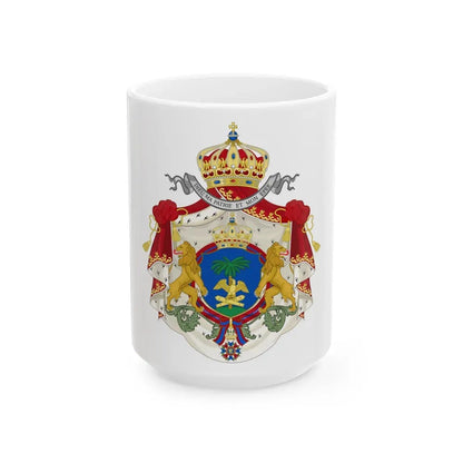 Imperial Coat of Arms of Haiti (1849-1859) - White Coffee Mug 15oz - Go Mug Yourself