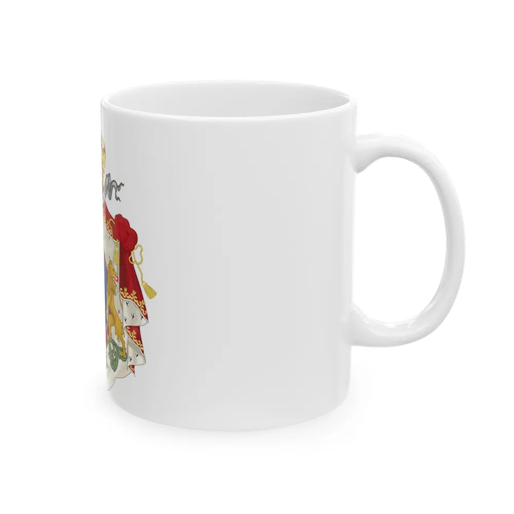 Imperial Coat of Arms of Haiti (1849-1859) - White Coffee Mug-Go Mug Yourself