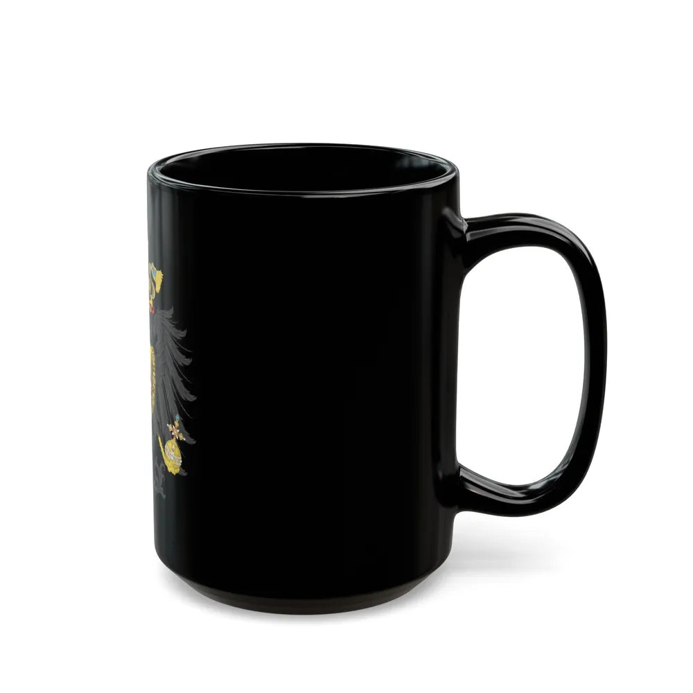 Imperial Coat of Arms of the Empire of Austria (1815) - Black Coffee Mug-Go Mug Yourself