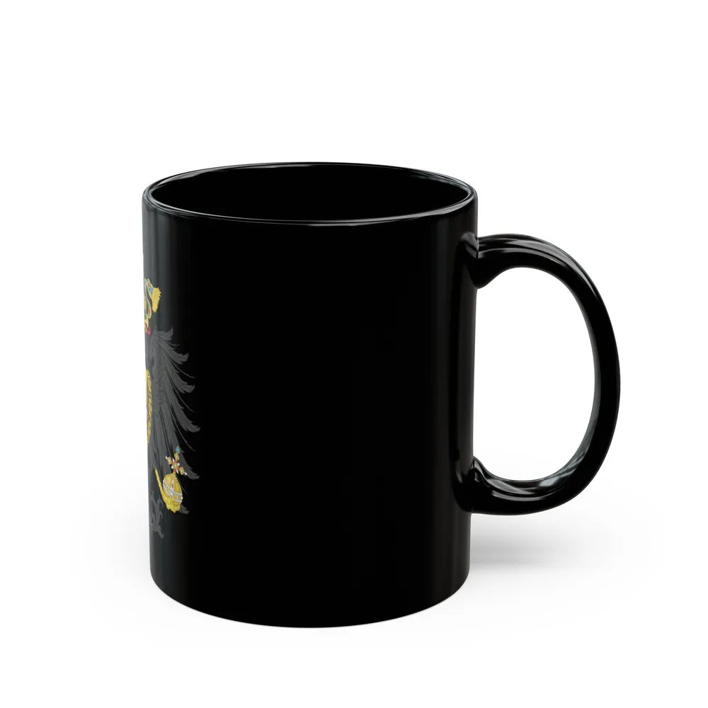 Imperial Coat of Arms of the Empire of Austria (1815) - Black Coffee Mug-Go Mug Yourself