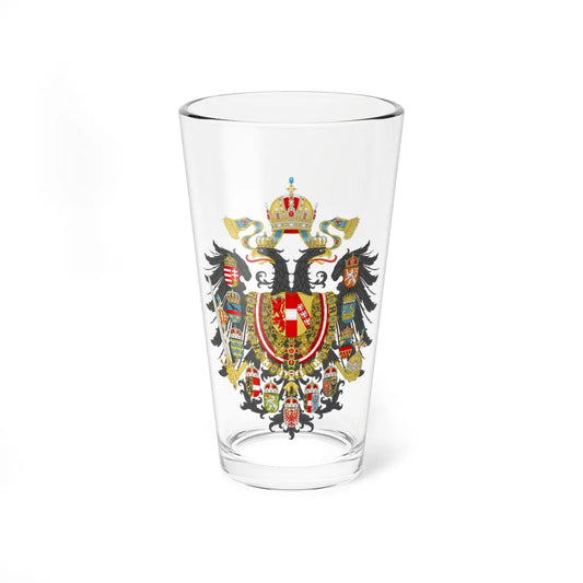 Imperial Coat of Arms of the Empire of Austria (Austria) (Coat of Arms) Pint Glass 16oz 16oz - Go Mug Yourself