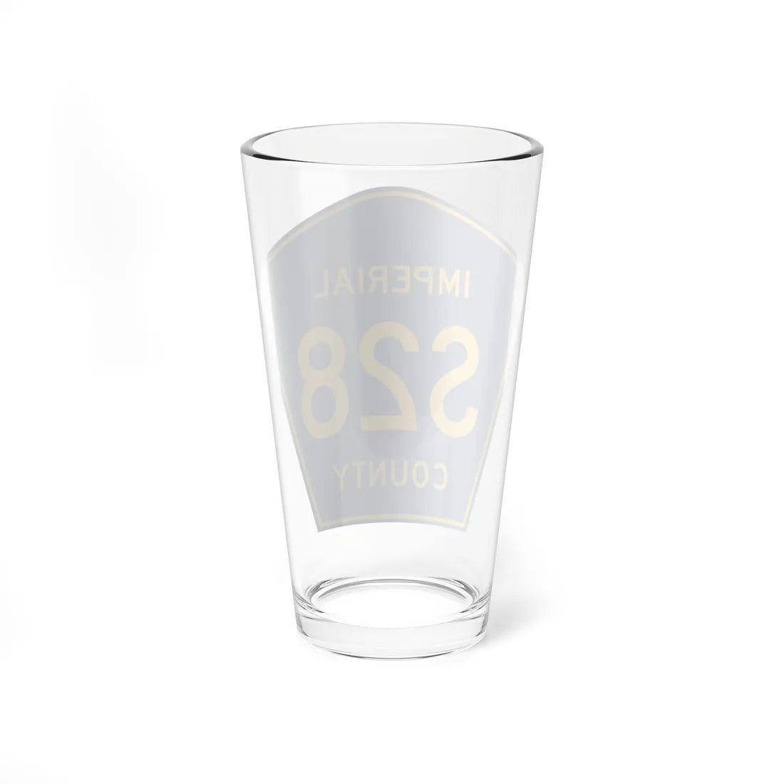 Imperial County S28 (California) (Road Sign) Pint Glass 16oz - Go Mug Yourself