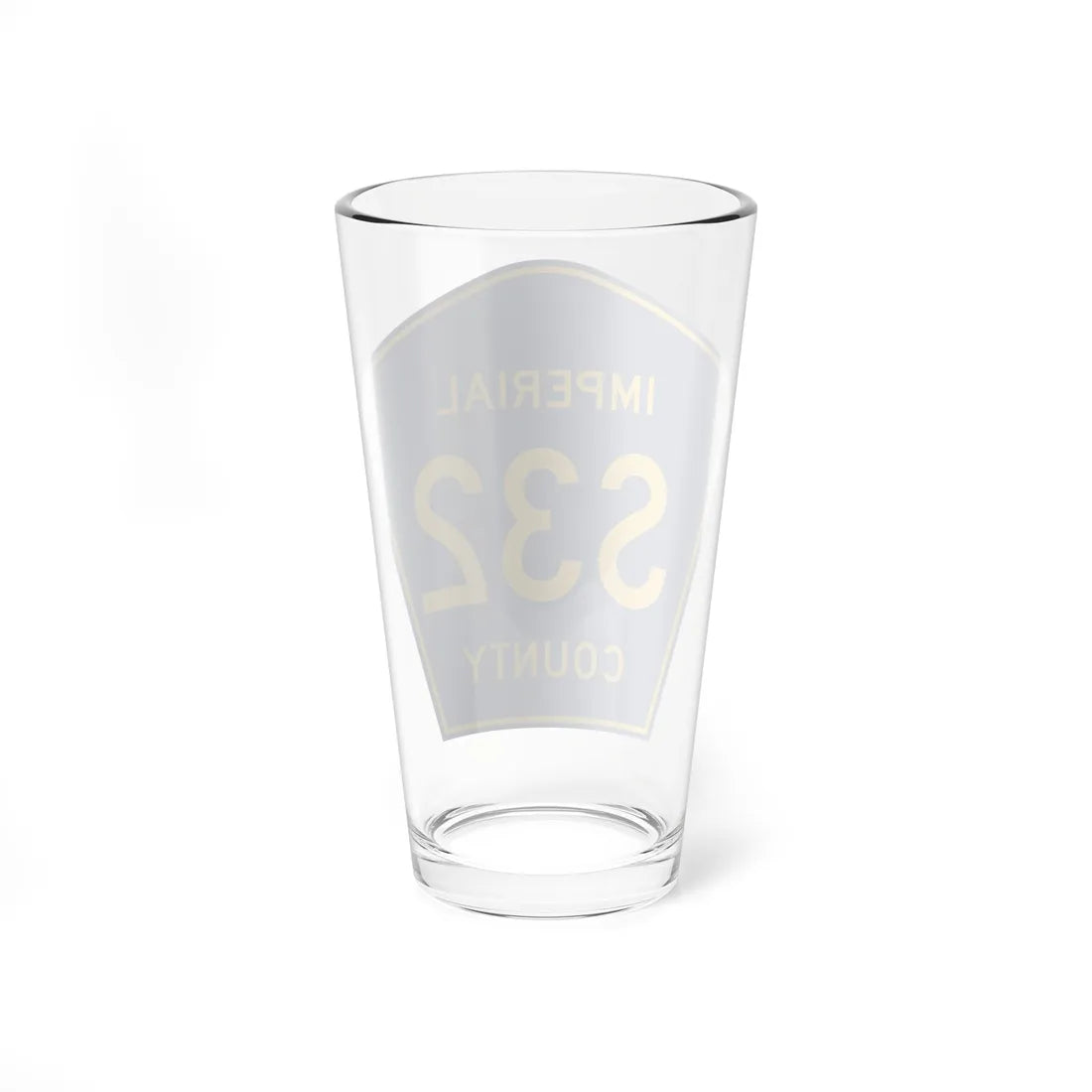 Imperial County S32 (California) (Road Sign) Pint Glass 16oz - Go Mug Yourself