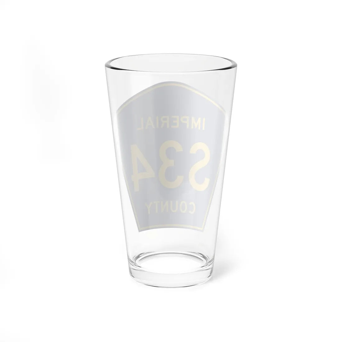 Imperial County S34 (California) (Road Sign) Pint Glass 16oz - Go Mug Yourself