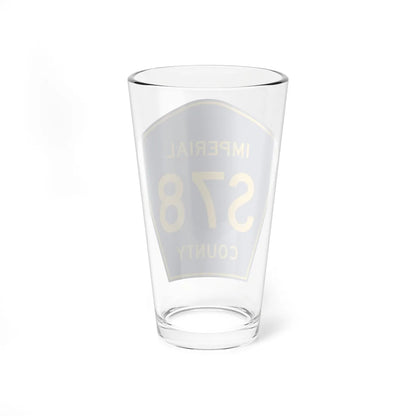 Imperial County S78 (California) (Road Sign) Pint Glass 16oz - Go Mug Yourself