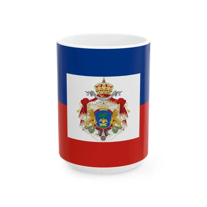 Imperial Flag of Haiti 1849-1859 (Haiti) White Coffee Mug 15oz - Go Mug Yourself