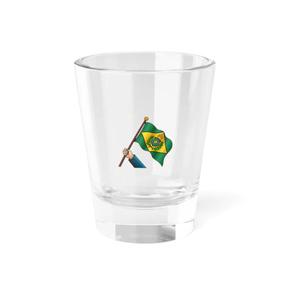 Imperial flagpole Brazil heraldry (Brazil) Shot Glass 1.5oz 1.5oz - Go Mug Yourself