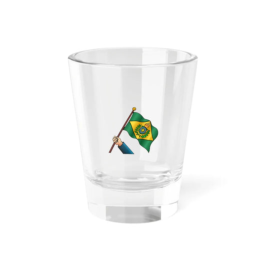 Imperial flagpole Brazil heraldry (Brazil) Shot Glass 1.5oz 1.5oz - Go Mug Yourself