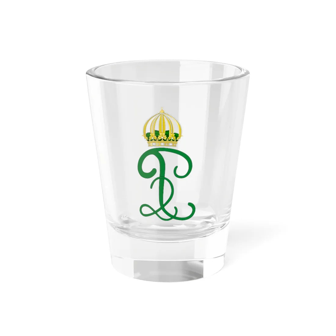 Imperial Monogram of Emperor Pedro II of Brazil (Brazil) (Coat of Arms) Shot Glass 1.5oz 1.5oz - Go Mug Yourself