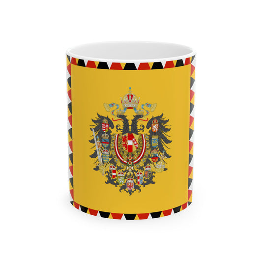 Imperial Standard of an Archduke of Austria 1894-1915 (Austria) White Coffee Mug-11oz-Go Mug Yourself